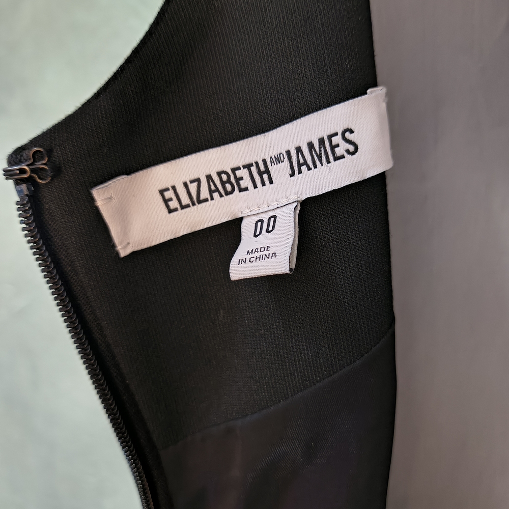 Elizabeth & James Stunning Formal Black Maxi Dress Excellent Condition - Picture 3 of 10